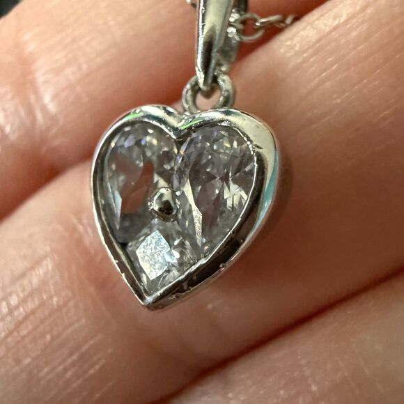 CZ by Kenneth Jay Lane Heart Necklace - Picture 7 of 12